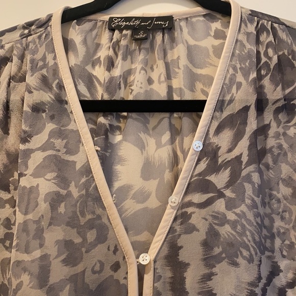 Elizabeth and James blouse with leather detail. S​​​​​​​​​​​​​​​​​​​​​​​ - Picture 2 of 4